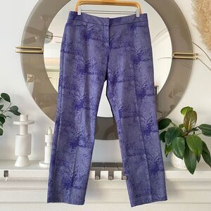 NIC + ZOE Shine On Purple Blue Ankle Pants, Size 12